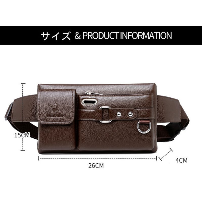 ボディバッグ ショルダーバッグ メンズ 3WAY 斜めがけ ワンショルダー