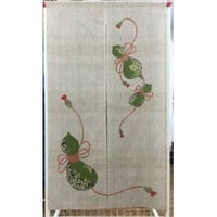 のれん　祝いひょうたん ベージュ 85x150cm 13760