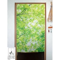 【遮熱】のれん　ナチュラルグリーン 85x150cm 579703