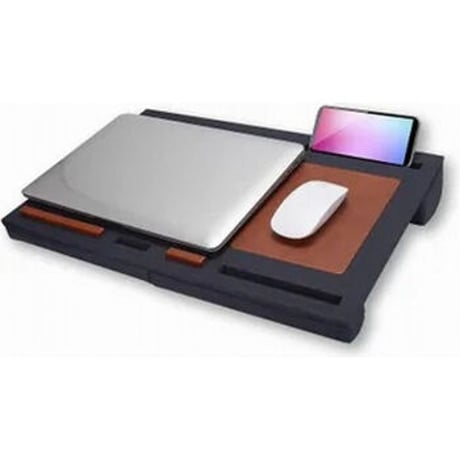 折りたたみ膝上ノートパソコン/タブレットテーブル 　ネイビー