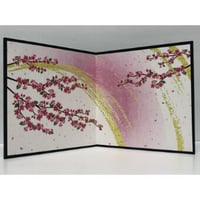 ミニ屏風　桜　fd-002