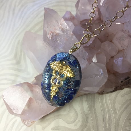 ペンダントトップ　カドゥケウスの杖〈Caduceus〉★エジプトシリーズ