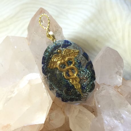 ペンダントトップ　カドゥケウスの杖〈Caduceus〉★エジプトシリーズ