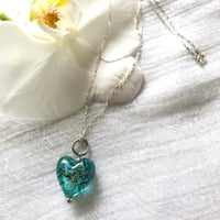 ペンダントヘッド 　ガラスのハート〈Glass heart〉★ネイチャーシリーズ