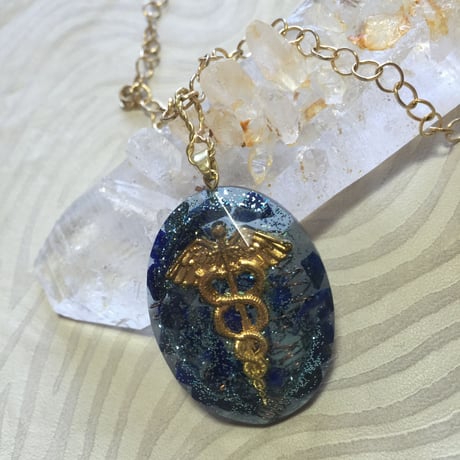 ペンダントトップ　カドゥケウスの杖〈Caduceus〉★エジプトシリーズ