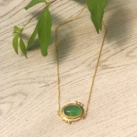 ネックレス 　翠の輝き〈Green glow〉★ネイチャシリーズ