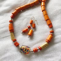 ネックレス　情熱のオレンジ〈Passionate Orange〉★ヒーリングシリーズ