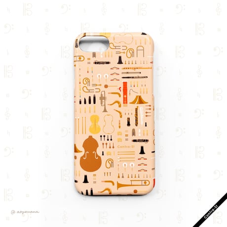 【受注生産】カバー型iPhoneケース［楽器のパーツ］
