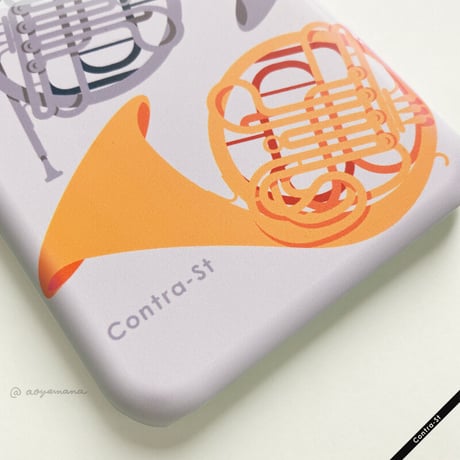 【受注生産】カバー型iPhoneケース［ホルン］