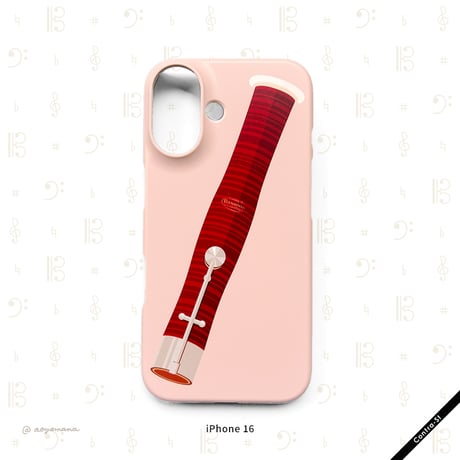 【受注生産】カバー型iPhoneケース［ファゴットのベル］