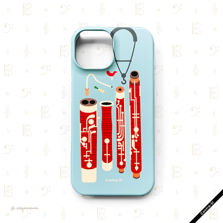 【受注生産】カバー型iPhoneケース［ファゴット］