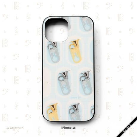 【受注生産】強化ガラスiPhoneケース［ユーフォニアム洗浄中］