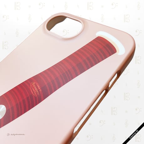 【受注生産】カバー型iPhoneケース［ファゴットのベル］