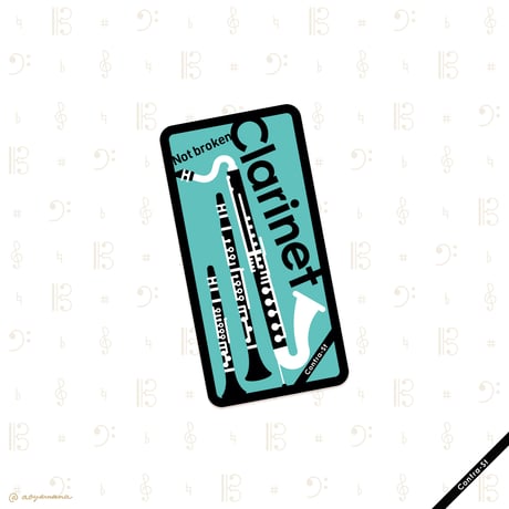 【受注生産】クリアiPhoneケース［クラリネット］