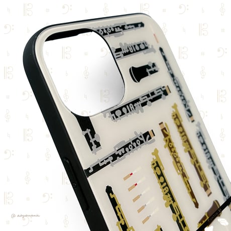 【受注生産】強化ガラスiPhoneケース［オーボエ］