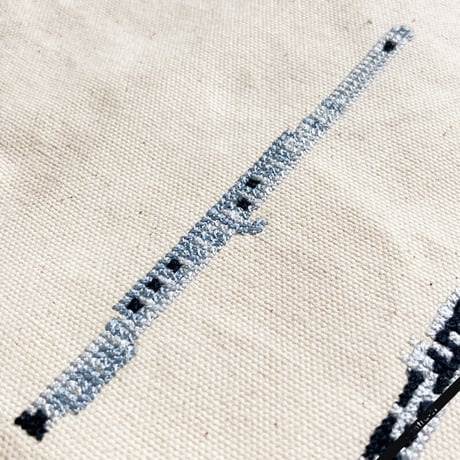 刺繍トートバッグ［木管楽器］マチ付きL