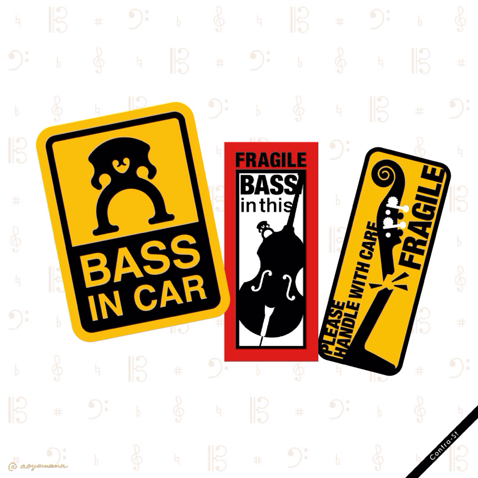 ステッカーシート［BASS IN CAR］ | Contra-Store