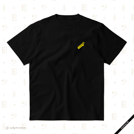 【受注生産】刺しゅうTシャツ［バリトンサックス］
