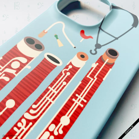 【受注生産】カバー型iPhoneケース［ファゴット］