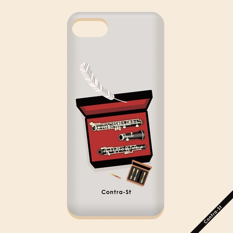 【受注生産】カバー型iPhoneケース［オーボエ］