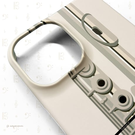 【受注生産】カバー型iPhoneケース［フルート］