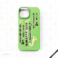 【受注生産】側面印刷iPhoneハードケース［クラリネット三兄弟］