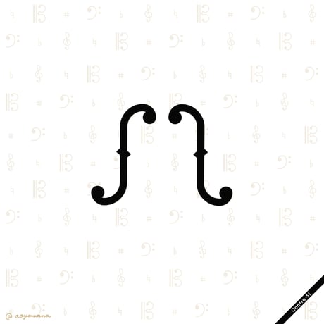 ステッカー［f字孔］