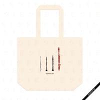 刺繍トートバッグ［木管楽器］マチ付きL