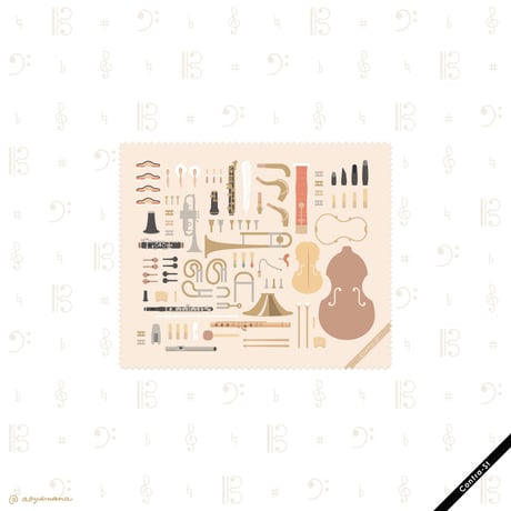 マイクロファイバークロス ［楽器のパーツ］
