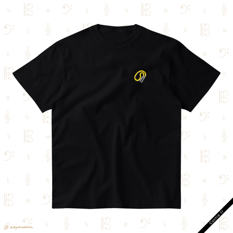 【受注生産】刺しゅうTシャツ［ホルンの3番管］