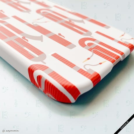 【受注生産】カバー型iPhoneケース［ファゴットとコントラファゴット］