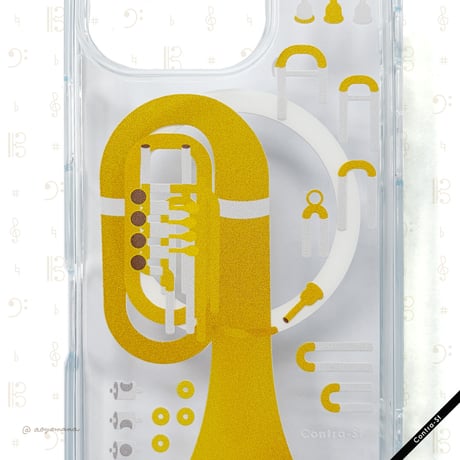 【受注生産】Magsafe対応クリアiPhoneケース［チューバの掃除］