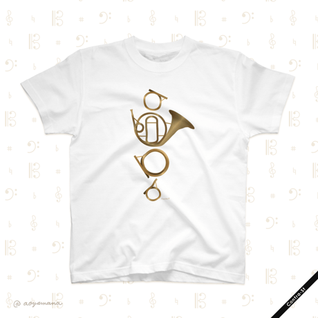 【受注生産】Tシャツ［ナチュラルホルン］
