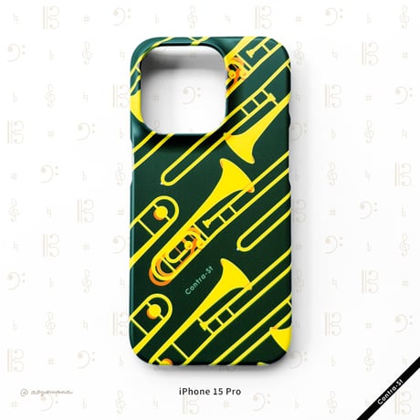 【受注生産】カバー型iPhoneケース［トロンボーン］
