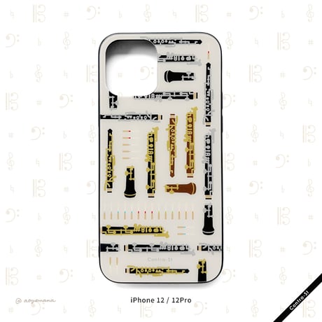 【受注生産】強化ガラスiPhoneケース［オーボエ］