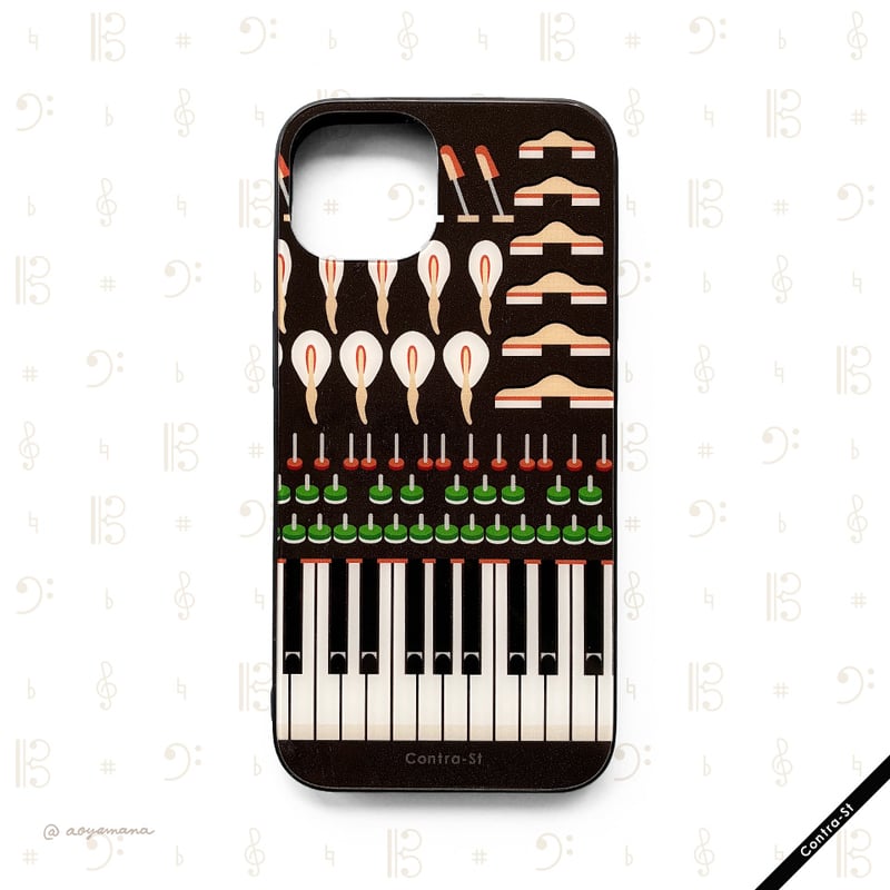 受注生産】強化ガラスiPhoneケース［ピアノのパーツ］ | Contra-Store