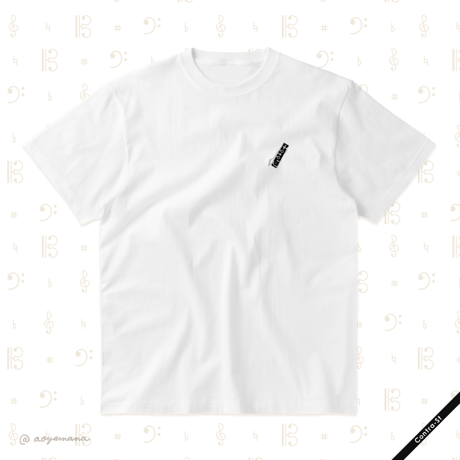 【受注生産】刺しゅうTシャツ［クラリネットの上管］