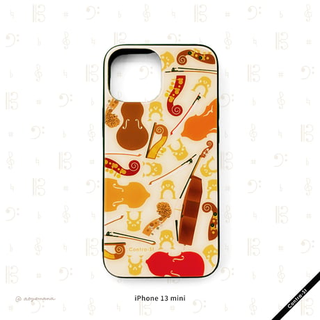【受注生産】強化ガラスiPhoneケース［コントラバス］