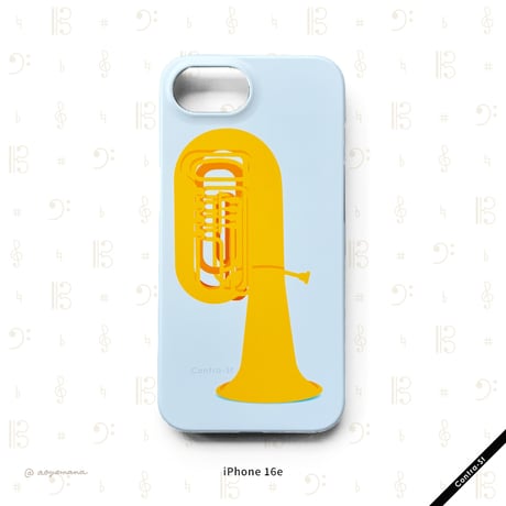 【受注生産】カバー型iPhoneケース［チューバ］