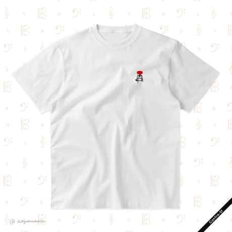 【受注生産】刺しゅうTシャツ［バス椅子］