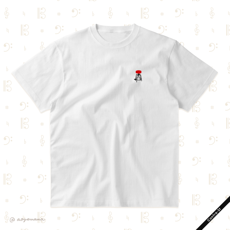 受注生産】刺しゅうTシャツ［バス椅子］ | Contra-Store