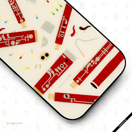 【受注生産】強化ガラスiPhoneケース［ファゴットまたはバスーン］