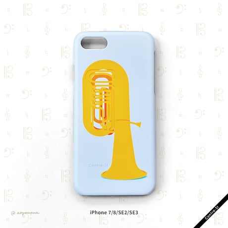 【受注生産】カバー型iPhoneケース［チューバ］