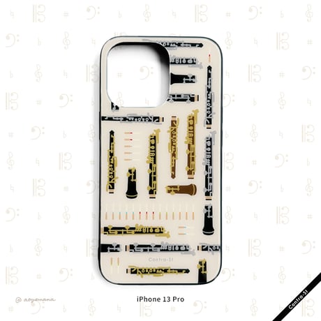 【受注生産】強化ガラスiPhoneケース［オーボエ］