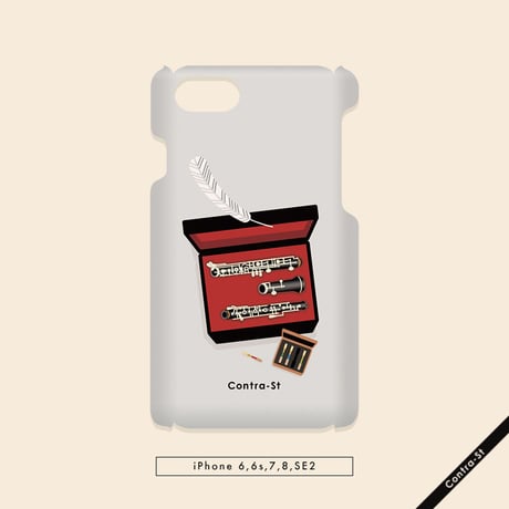 【受注生産】カバー型iPhoneケース［オーボエ］