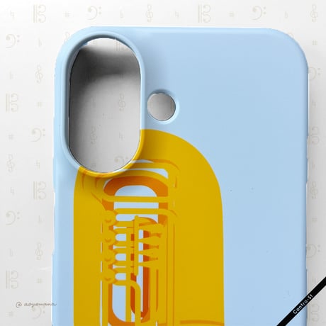 【受注生産】カバー型iPhoneケース［チューバ］