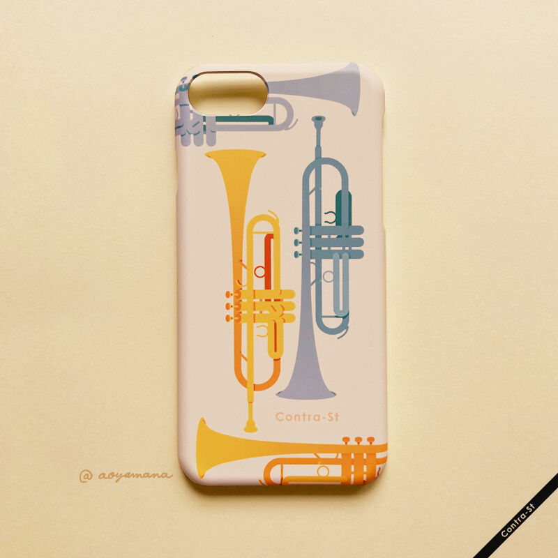受注生産】カバー型iPhoneケース［トランペット］ | Contra-Store