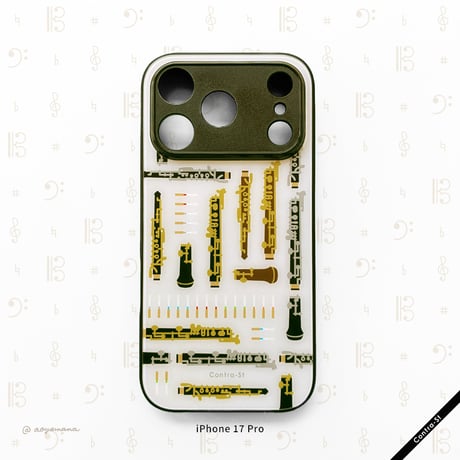 【受注生産】強化ガラスiPhoneケース［オーボエ］