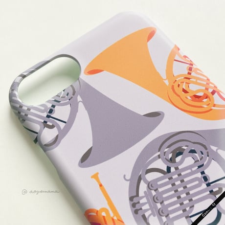 【受注生産】カバー型iPhoneケース［ホルン］