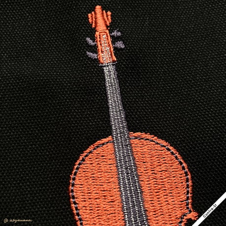 刺繍トートバッグ［チェロ］